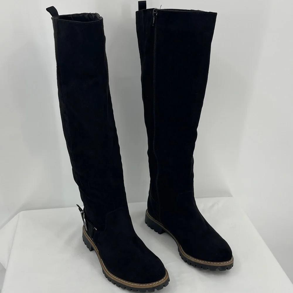 COMFORT EST 1946 Black Knee-High Women's Boots SIZE 7